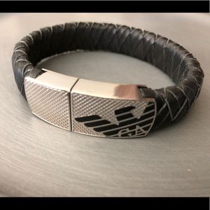 EMPORIO ARMANI leather bracelet 💥